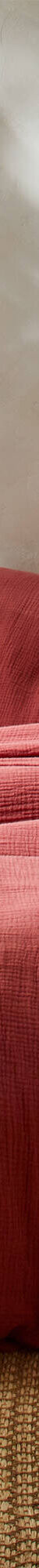 Linge de lit uni en triple gaze de coton (bois de rose) Linge de lit uni en triple gaze de coton (bois de rose)